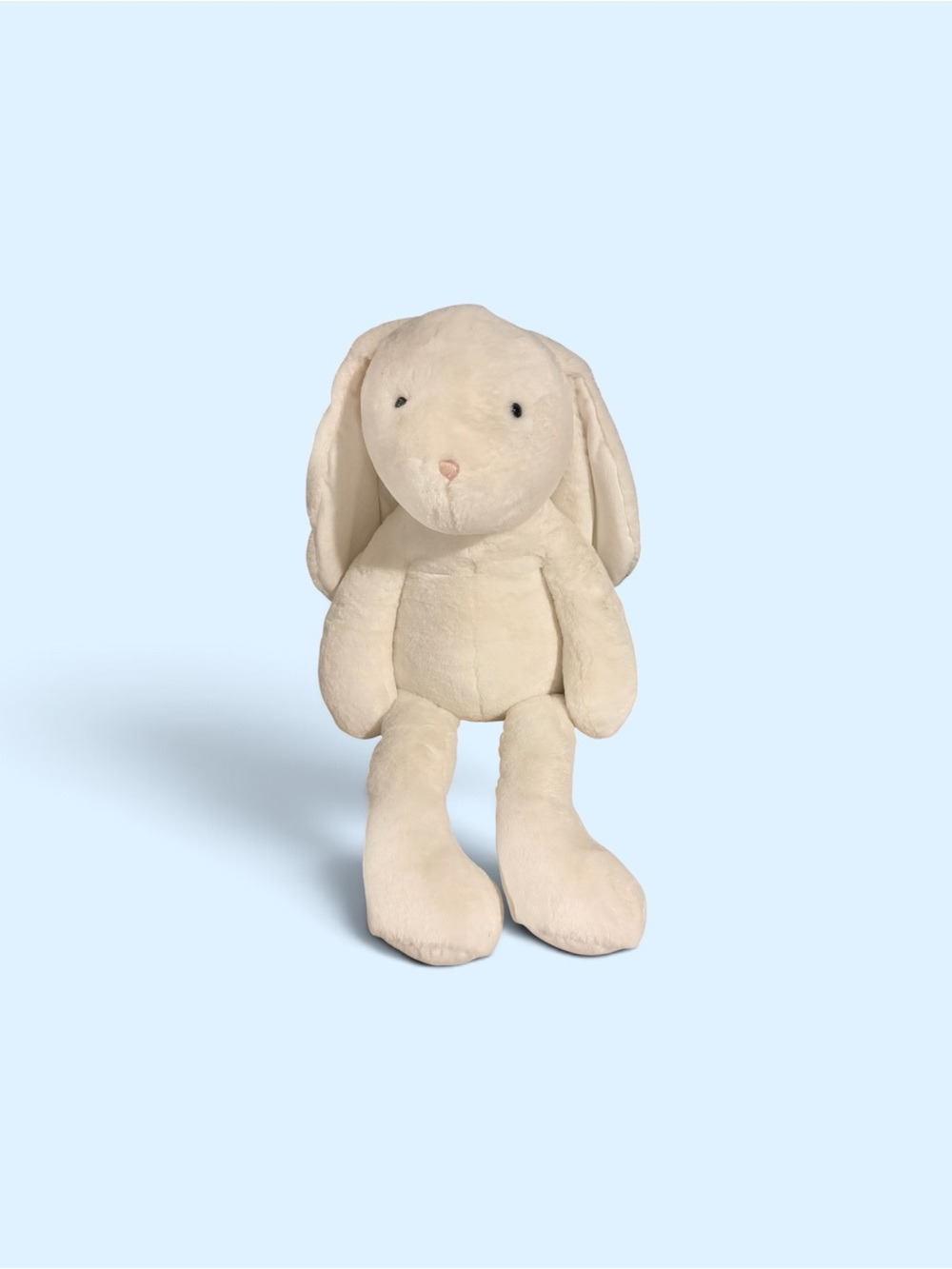 Pottery Barn Kids Jumbo XL 34” Long Ear Bunny Plush Ivory Stuffed Rabbit EUC